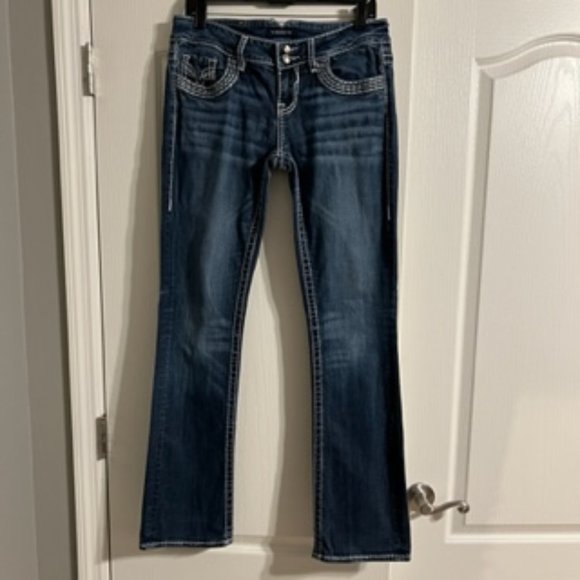 Vigoss Women's Jeans 7/8 Blue - Picture 1 of 15